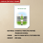 Personalized Dad's Soccer Team Canvas 724750 - DiyGiftly