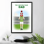 Personalized Dad's Soccer Team Canvas 724750 - DiyGiftly