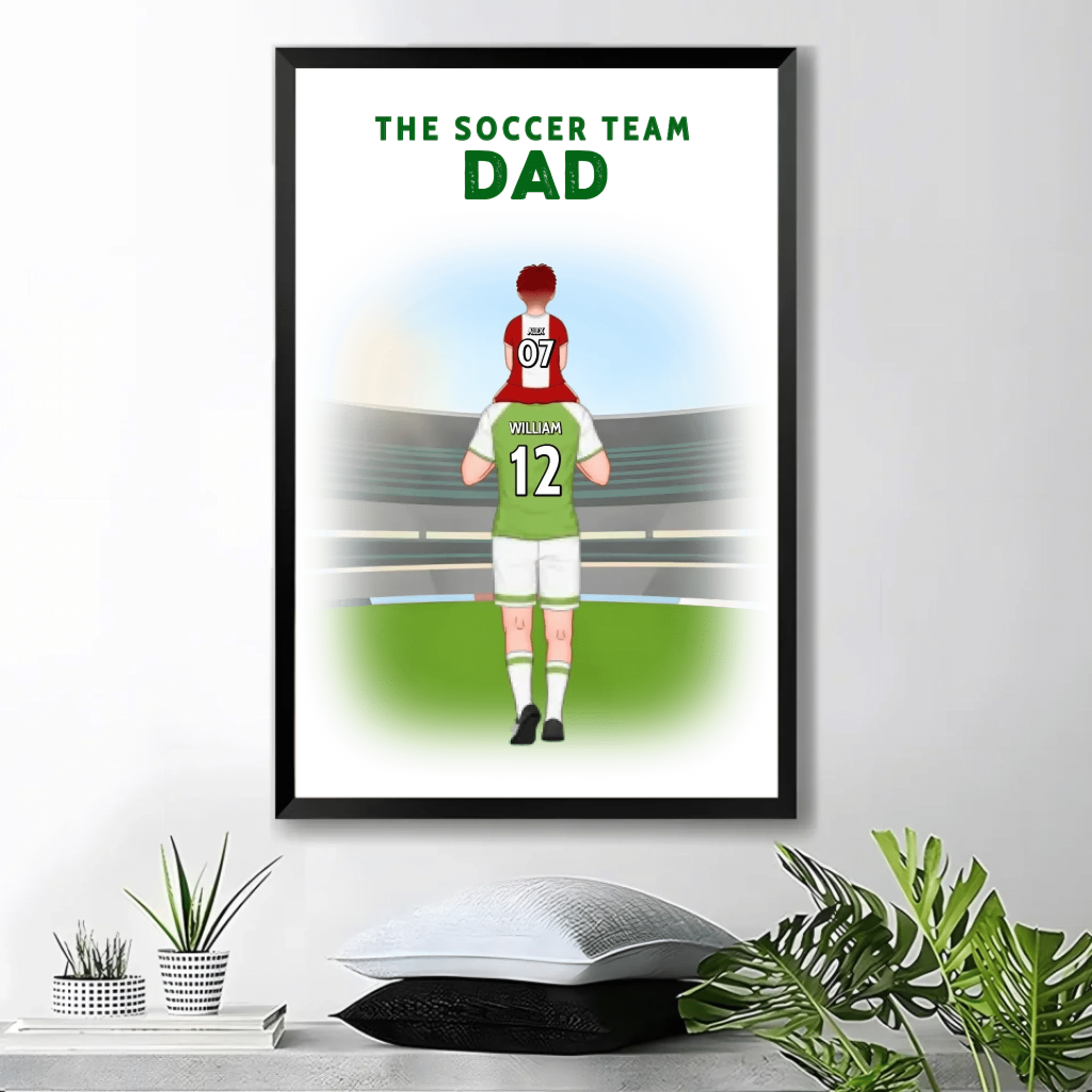 Personalized Dad's Soccer Team Canvas 724750 - DiyGiftly