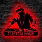Personalized DJ Disc Jockey Metal Logo Custom Music Studio Wall Art Decoration Gift for DJ 17903616 - DiyGiftly
