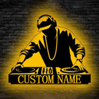 Personalized DJ Disc Jockey Metal Logo – Custom Name Music Studio Wall Art, Turntable & Headphone Sign for Club, Bar, or Home DJ Booth Decor 58106624 - DiyGiftly