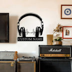 Personalized DJ Metal Headphones Wall Decor – Custom Music Studio LED Wall Art, Recording Room Decoration, Unique Gift for DJs, Musicians, and Music Lovers 87737344 - DiyGiftly