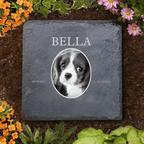Memorial Stone Dog Remembrance Gift for Loss of Dog Weather Resistant Grave Marker