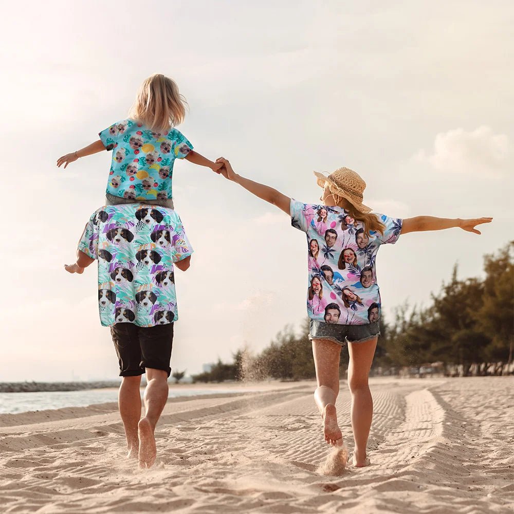 Personalized Dog & Cat Character Portrait Hawaiian Shirt – Custom Pet Lover Gift, Funny Beach Party Outfit, Summer Vacation Birthday Shirt for Men & Women 24998144 - DiyGiftly