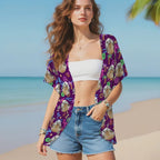 Personalized Dog Cat Character Shirt Set with 1 - 3 Face Photos Flamingo Dolphin Design - Custom Hawaiian Summer Vacation Beach Party Outfit, Funny Christmas Birthday Holiday Gift for Family Friends Pet Lovers 31393536 - DiyGiftly