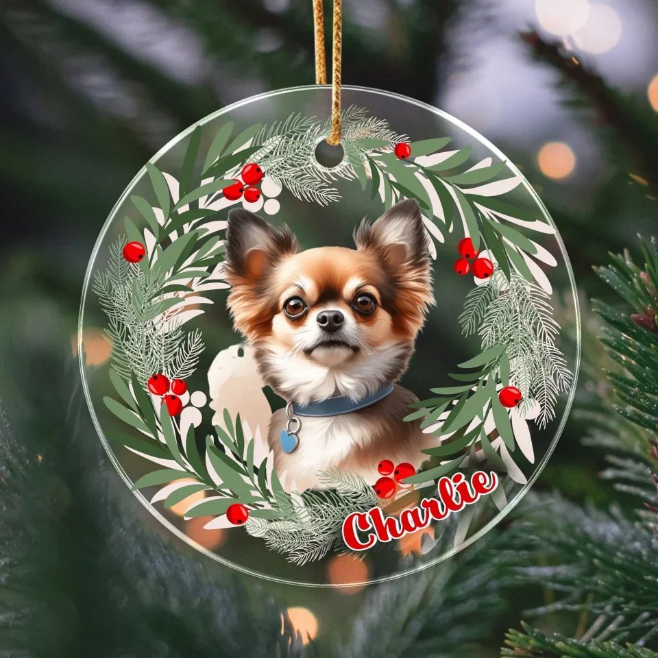 Personalized Dog Christmas Acrylic Ornament 688277 - DiyGiftly