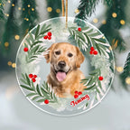 Personalized Dog Christmas Acrylic Ornament 688277 - DiyGiftly
