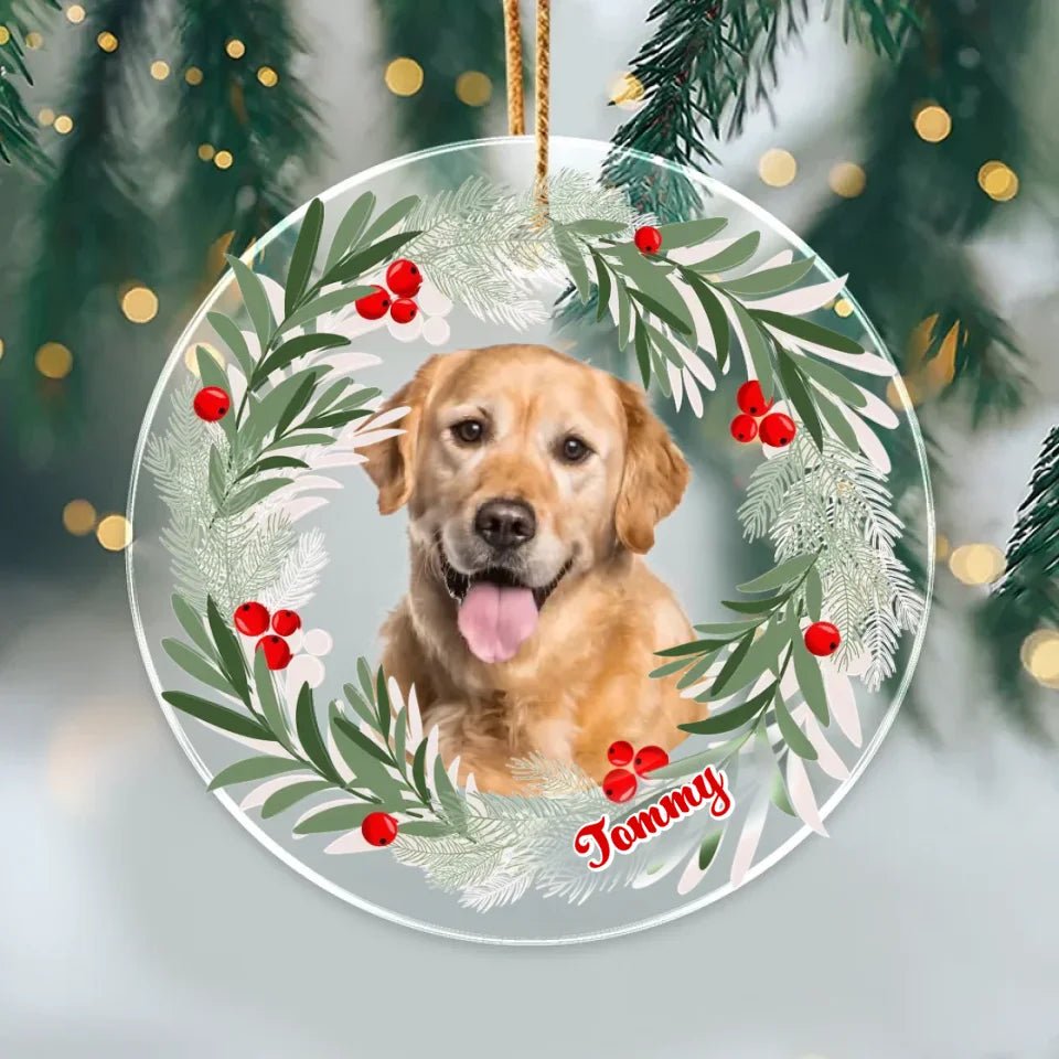 Personalized Dog Christmas Acrylic Ornament 688277 - DiyGiftly