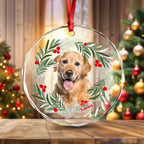 Personalized Dog Christmas Glass Ornament For Christmas 688568 - DiyGiftly