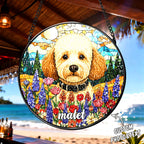 Love Feels Close Again Suncatcher Ornament Personalized Photo