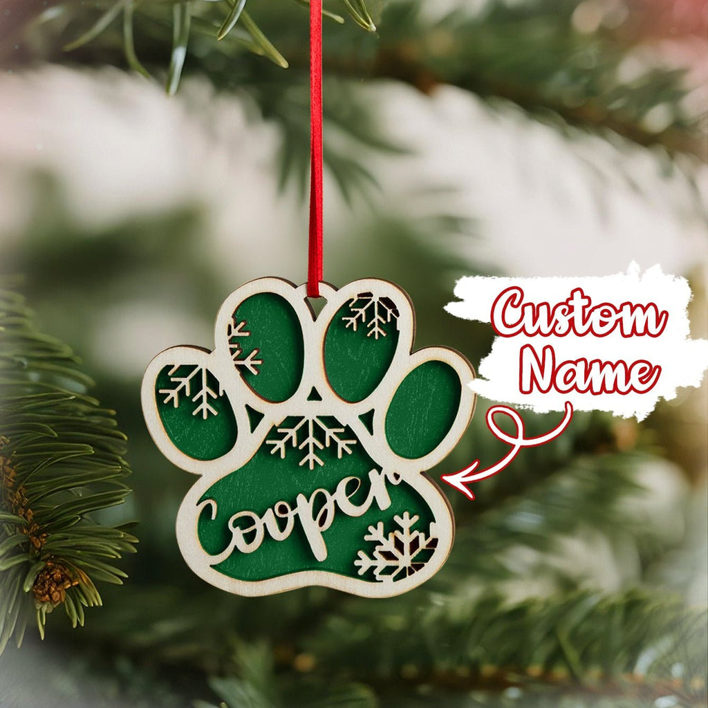 ornament personalized name loss of dog gift hanging keepsake design preview