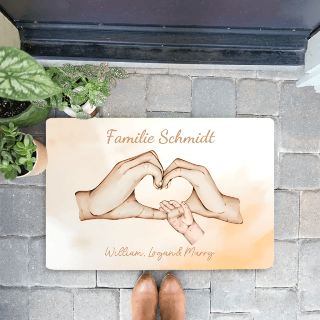 Personalized Doormat "Family Happiness" 722925 - D - DiyGiftly