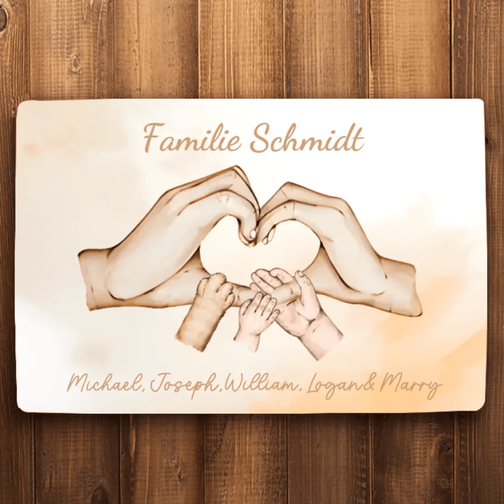 Personalized Doormat "Family Happiness" 722925 - D - DiyGiftly