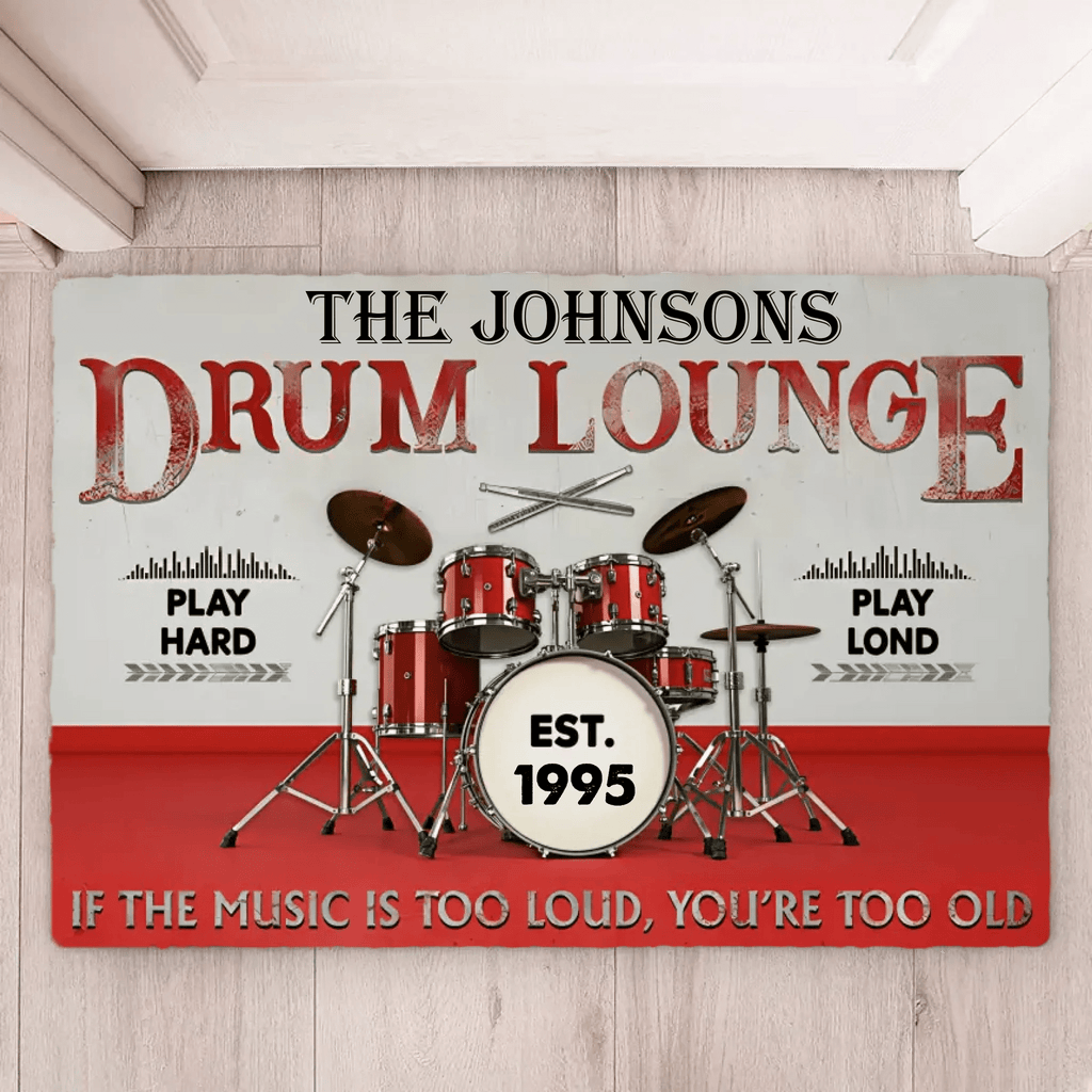 Personalized Drum Lounge Play Hard Play Loud 709394 - D - DiyGiftly