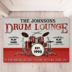 Personalized Drum Lounge Play Hard Play Loud 709394 - D - DiyGiftly