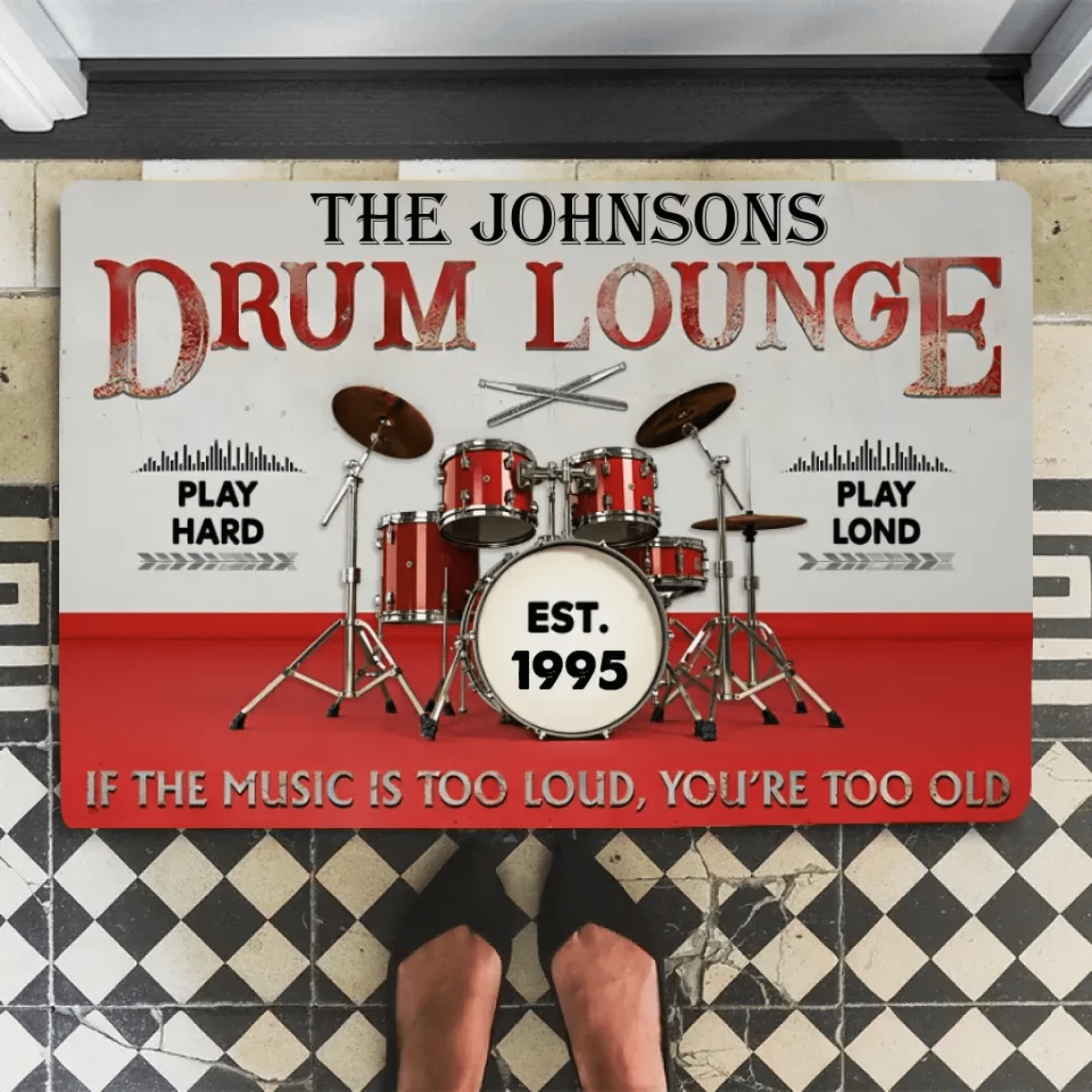 Personalized Drum Lounge Play Hard Play Loud 709394 - D - DiyGiftly