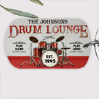 Personalized Drum Lounge Play Hard Play Loud Customized Keychain 734618 - DiyGiftly