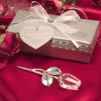 Gift Box Personalized Engraved Crystal Rose 1st Year Anniversary Gift for Her