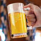 Personalized Engraved Funny Quote Definition Name 16oz Glass Beer Mug with Handle Birthday Party Gift for Men Friends Liquor Lovers 1029592 - DiyGiftly