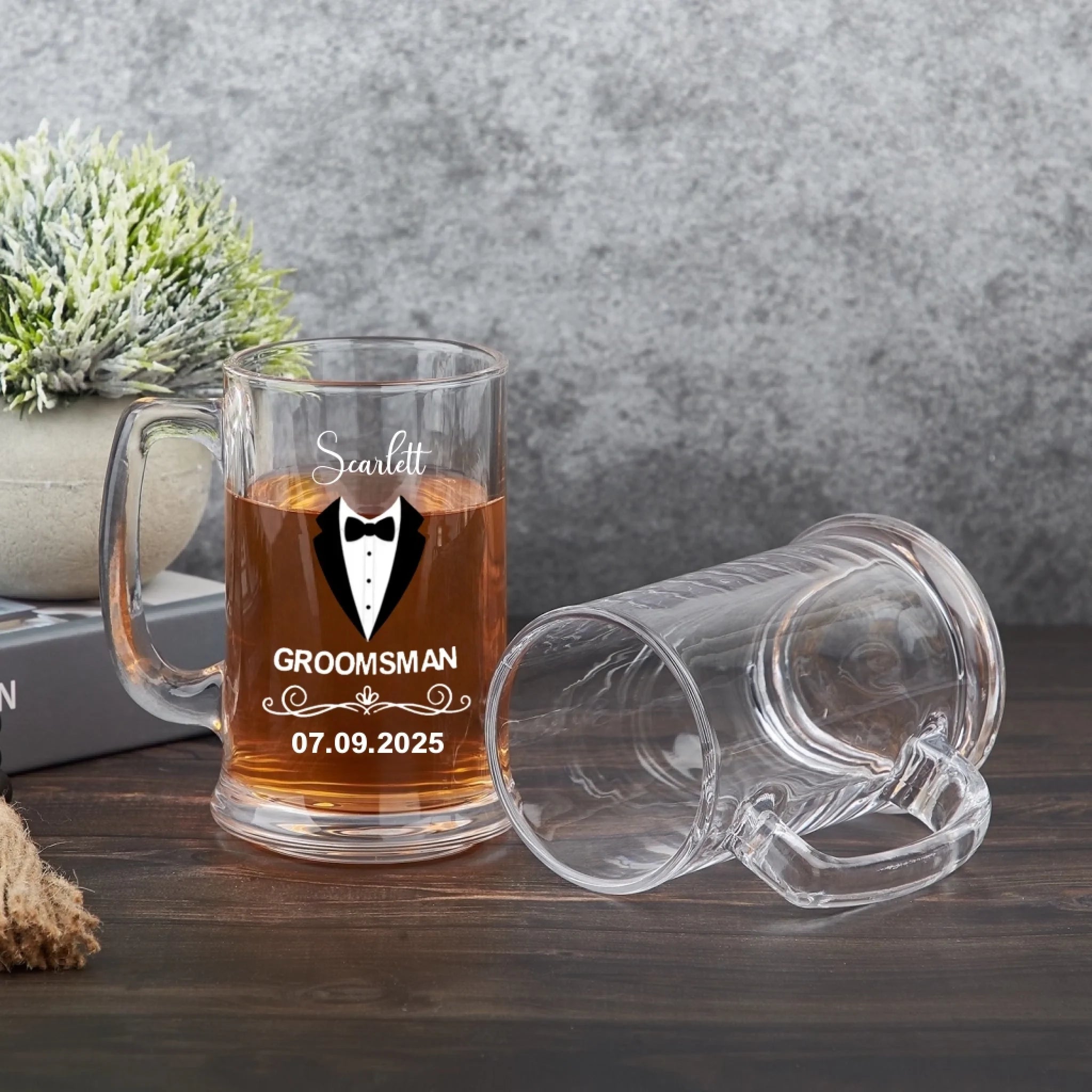 Personalized Engraved Funny Quote Definition Name 16oz Glass Beer Mug with Handle Birthday Party Gift for Men Friends Liquor Lovers 1029647 - DiyGiftly
