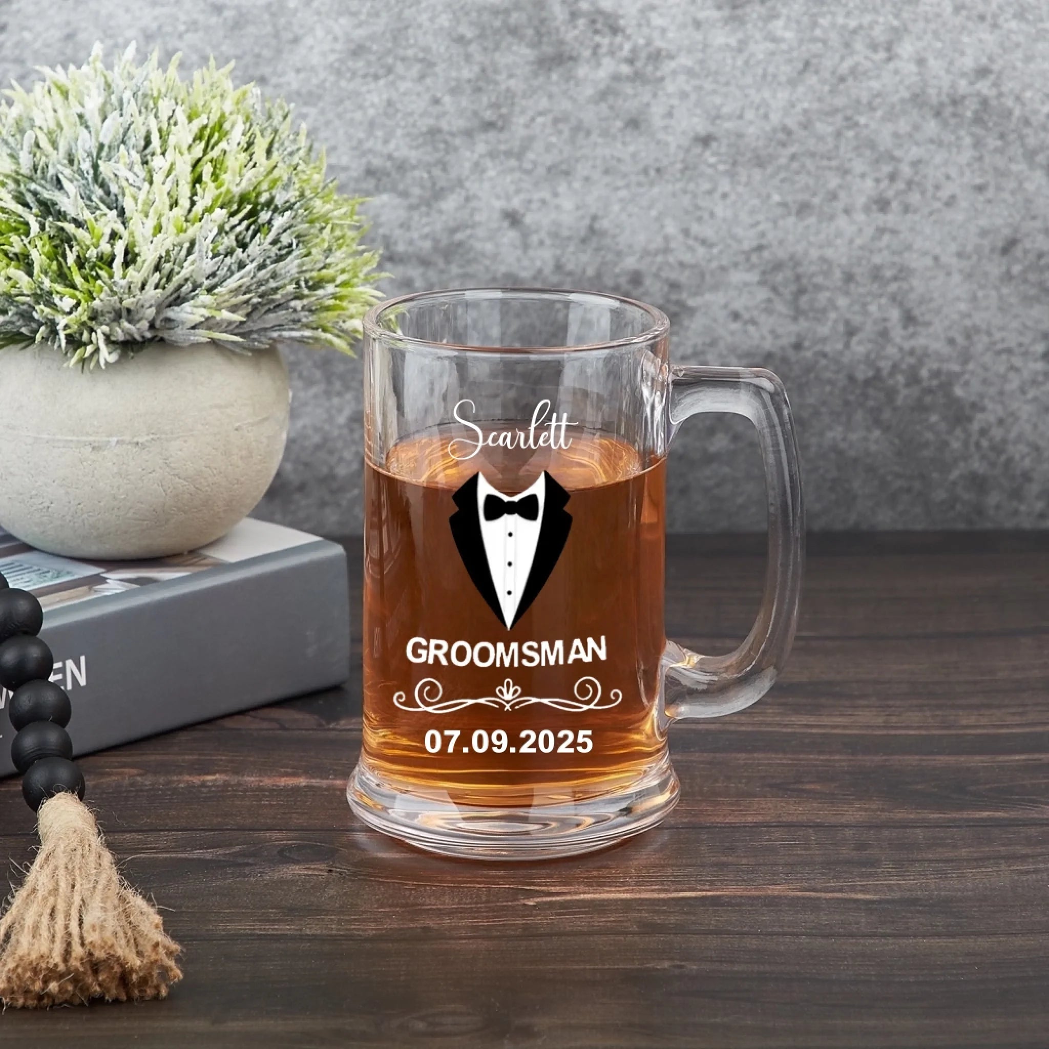 Personalized Engraved Funny Quote Definition Name 16oz Glass Beer Mug with Handle Birthday Party Gift for Men Friends Liquor Lovers 1029647 - DiyGiftly