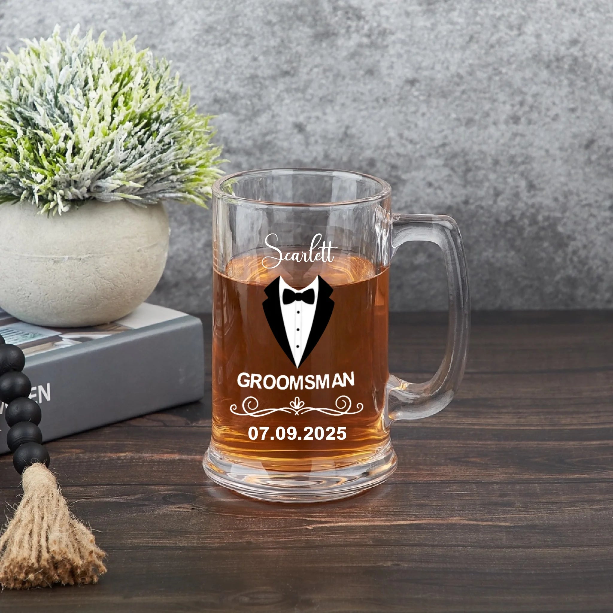 Personalized Engraved Funny Quote Definition Name 16oz Glass Beer Mug with Handle Birthday Party Gift for Men Friends Liquor Lovers 1029647 - DiyGiftly