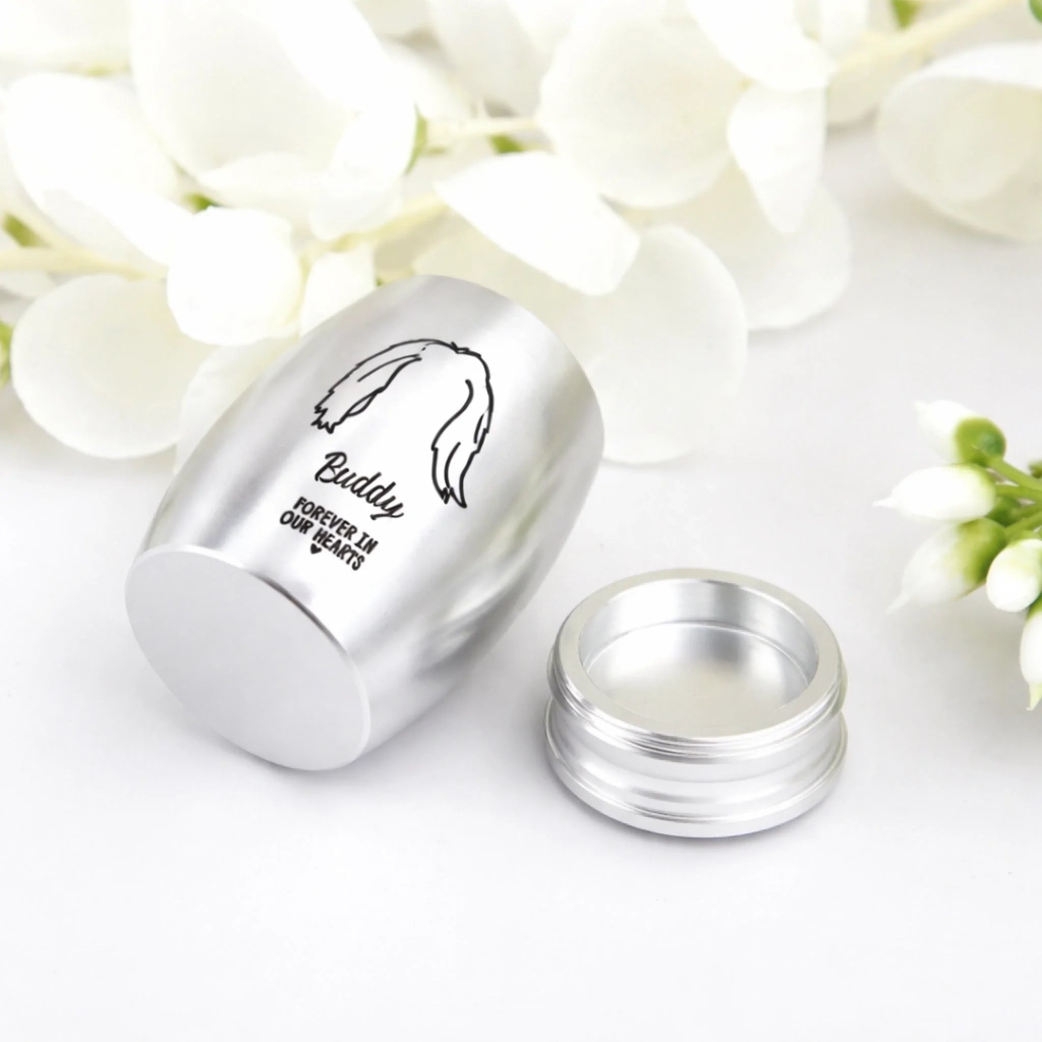 loss of cat gift custom engraved cat stainless steel pet urn engraving