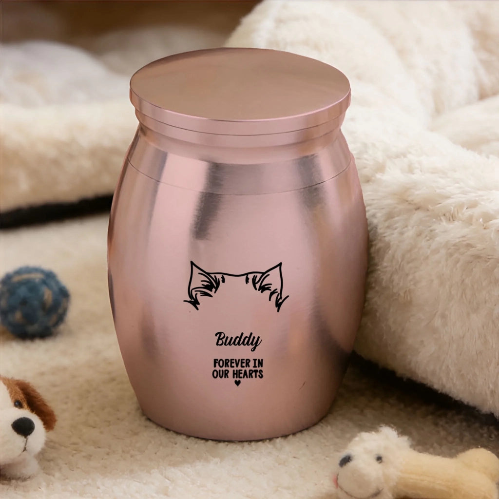 custom engraved cat stainless steel pet urn engraving loss of cat gift