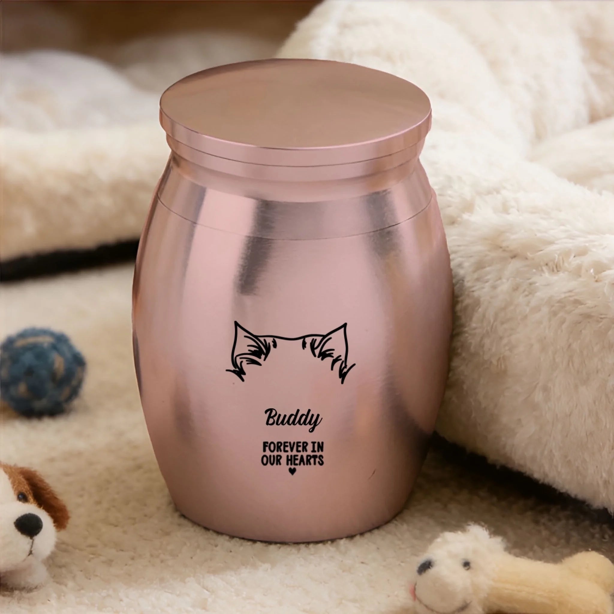 custom engraved cat stainless steel pet urn engraving loss of cat gift