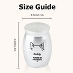 personalized engraving loss of dog gift urn ashes keepsake close detail