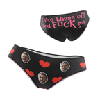 gifts for wife Eternal Love - Unique Memento - Face Adult Panties with Hearts Custom Playful Women's Underwear Valentine's Da