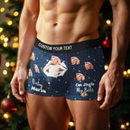 personalized face photo holiday surprise mens underwear gift for boyfriend