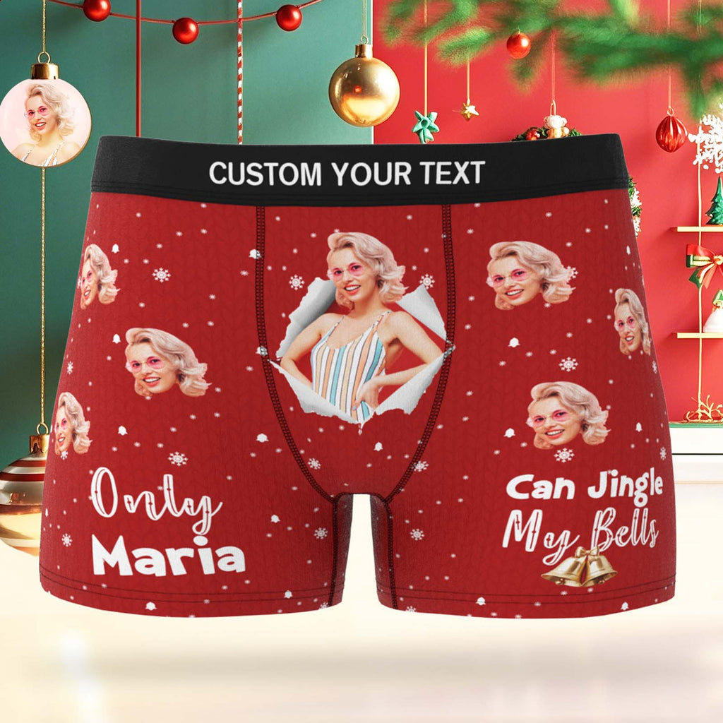 personalized face photo mens underwear custom design gift for boyfriend