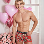 mens underwear heart theme design holiday surprise gift for boyfriend