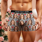 personalized face photo mens underwear gift for boyfriend