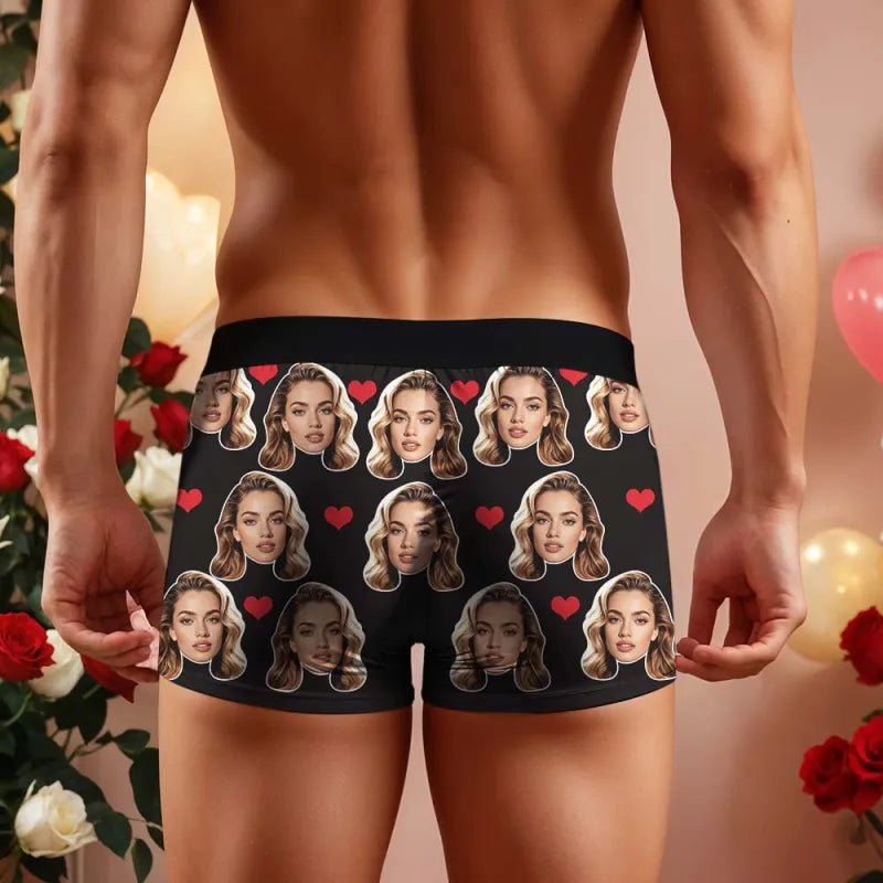 mens underwear personalized face photo anniversary surprise gift for boyfriend