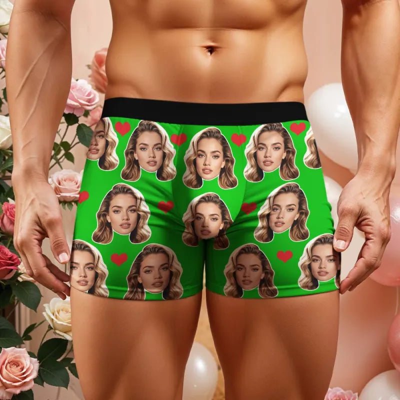 personalized face photo mens underwear gift for boyfriend