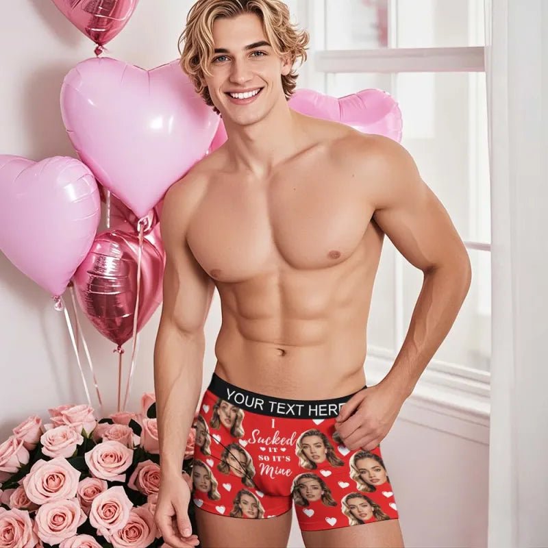 mens underwear personalized face photo personal style gift for boyfriend