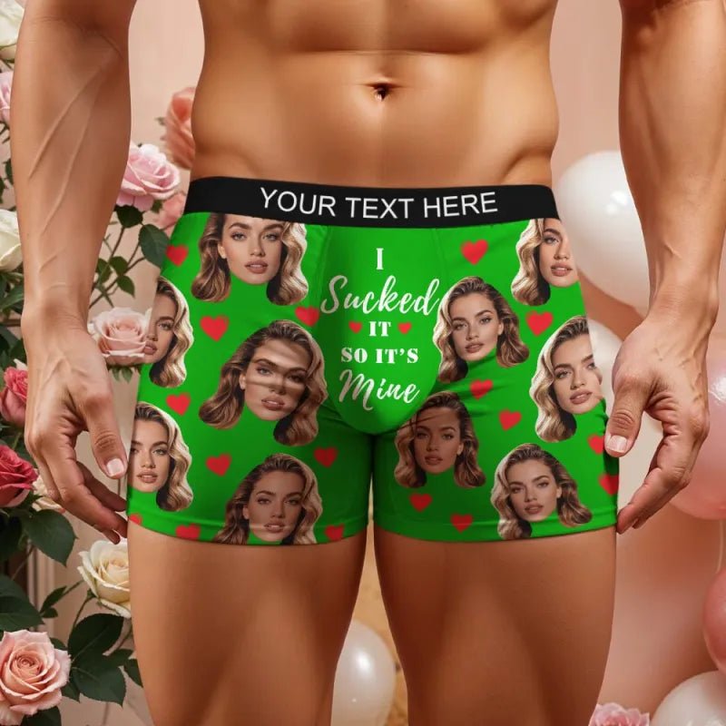 personalized face photo mens underwear gift for boyfriend
