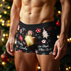 personalized face photo mens underwear soft stretch comfort gift for boyfriend
