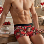 mens underwear heart theme design anniversary surprise gift for boyfriend