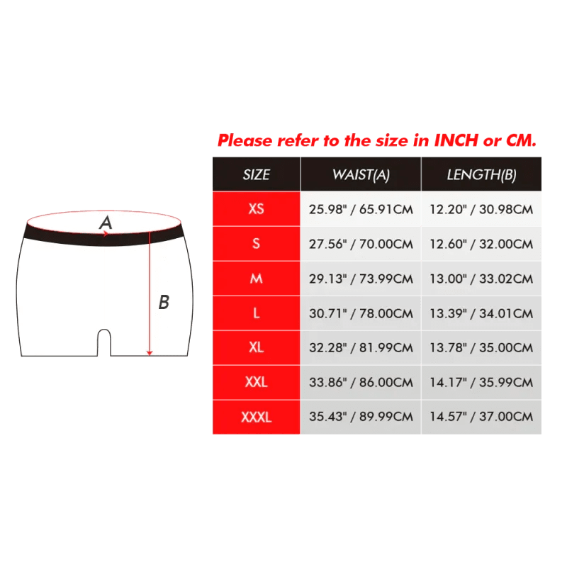mens underwear personalized face photo personal style gift for boyfriend