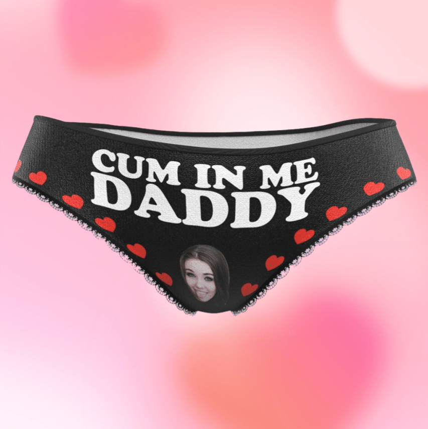 gifts for wife Eternal Love - Unique Memento - Face Panties with Naughty Text Custom Women's Underwear Valentine's Day Gift -