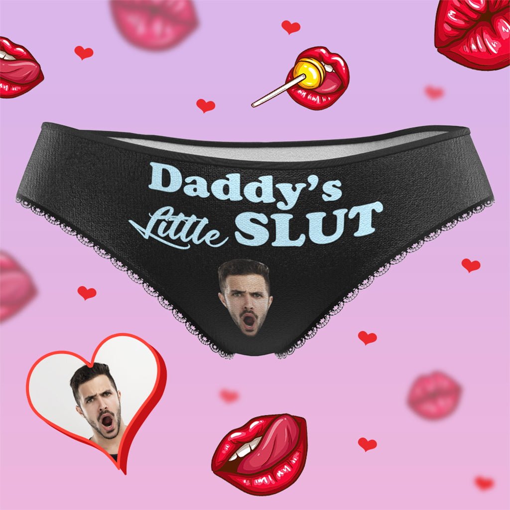 gifts for wife Eternal Love - Custom Decor - Face Panties with Playful Naughty Text Custom Women's Underwear Valentine's Day