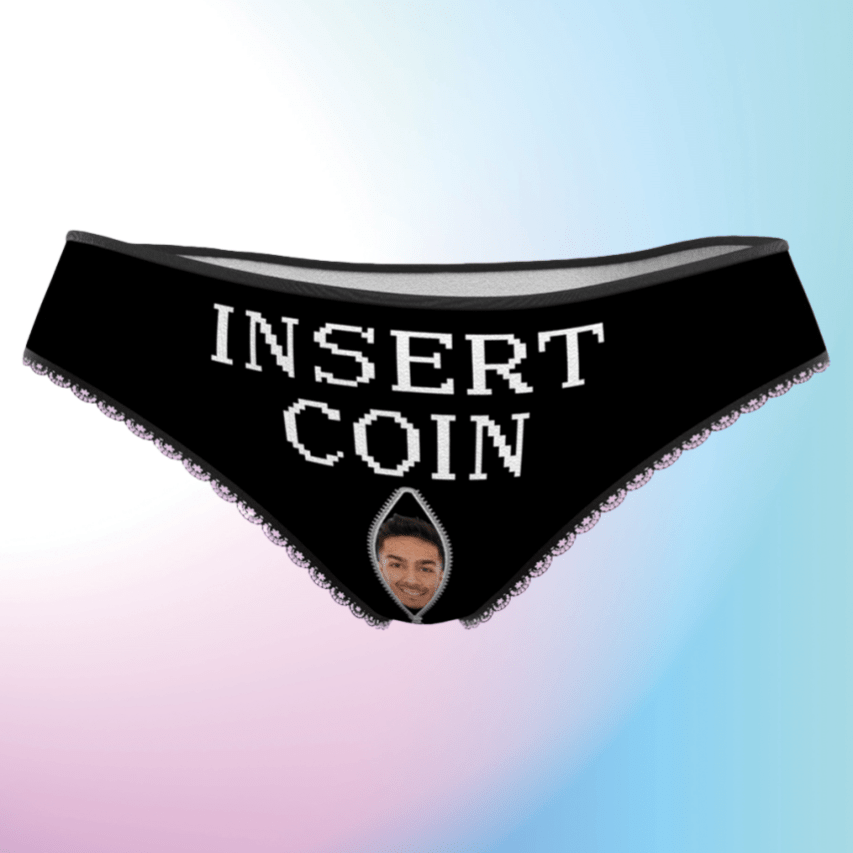 gifts for wife Forever Together - Personalized Keepsake - Face Sexy Panties INSERT COIN Custom Women's Underwear Valentine's