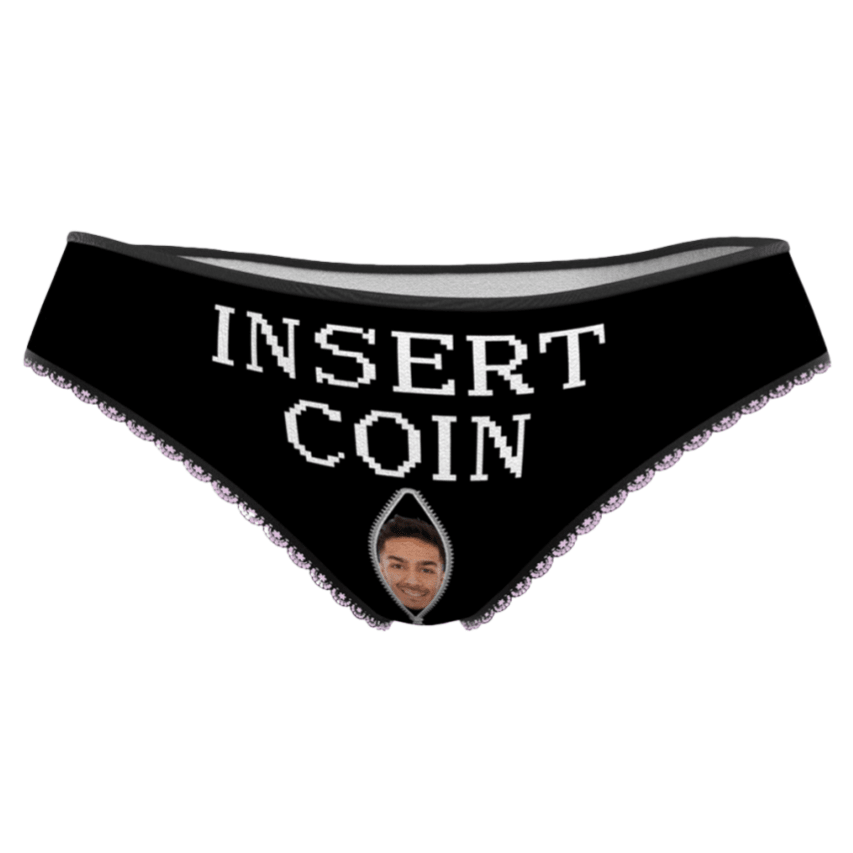 gifts for wife Forever Together - Personalized Keepsake - Face Sexy Panties INSERT COIN Custom Women's Underwear Valentine's