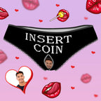 gifts for wife Forever Together - Personalized Keepsake - Face Sexy Panties INSERT COIN Custom Women's Underwear Valentine's