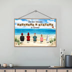 Personalized Family Forever Wooden Plaque - Perfect Gift for Siblings, Memorial Keepsake 706268 - DiyGiftly