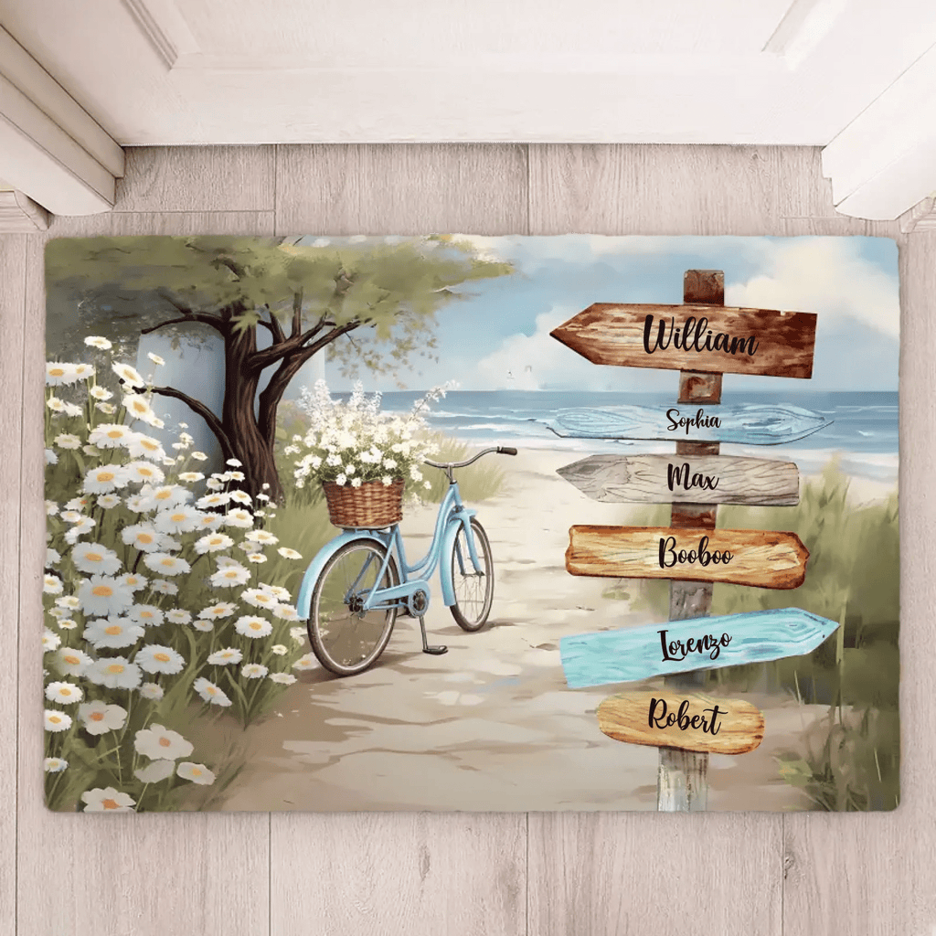 Personalized Family Multi Name Doormat, Custom Family Name Doormat For Home Decor 716711 - D - DiyGiftly