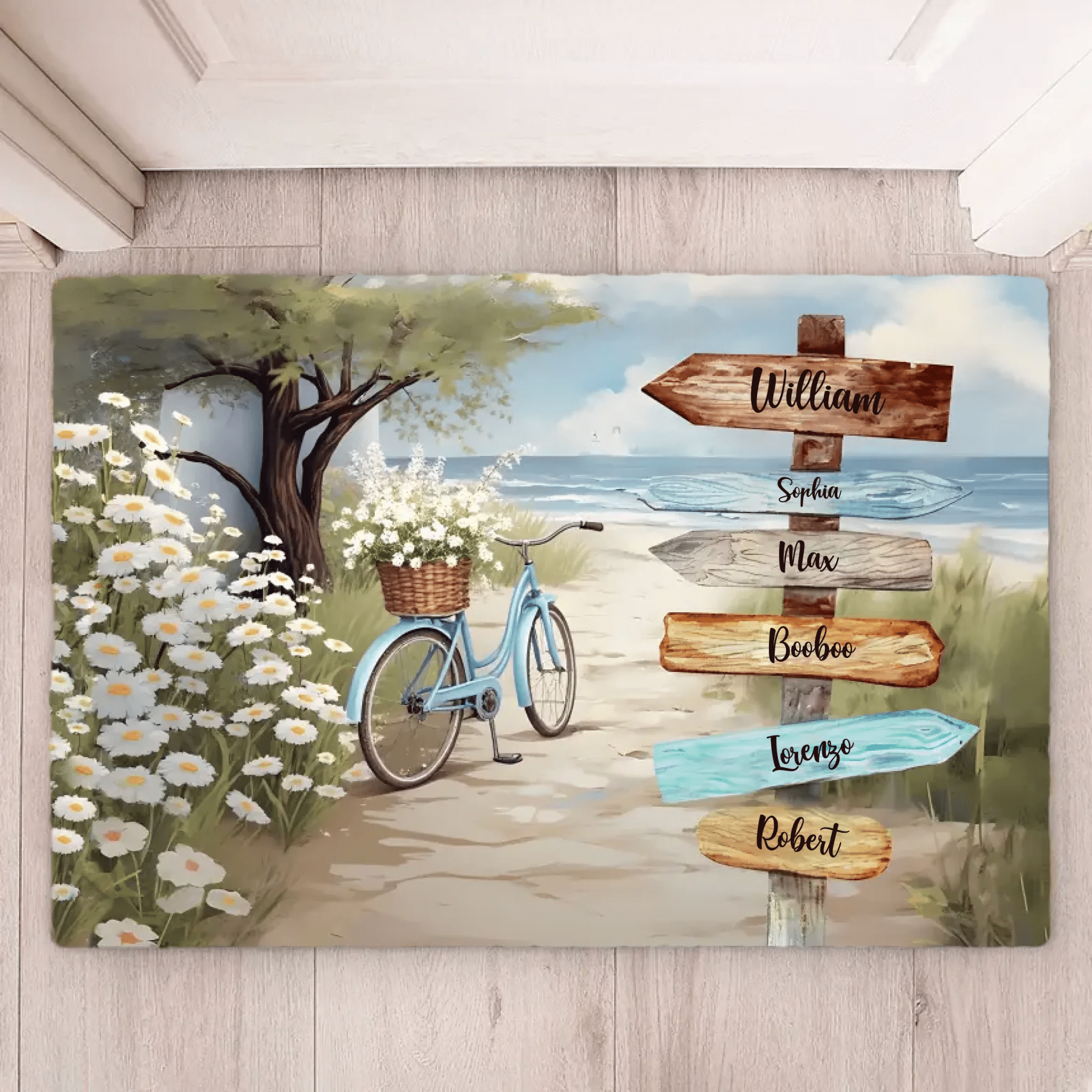 Personalized Family Multi Name Doormat, Custom Family Name Doormat For Home Decor 716711 - D - DiyGiftly